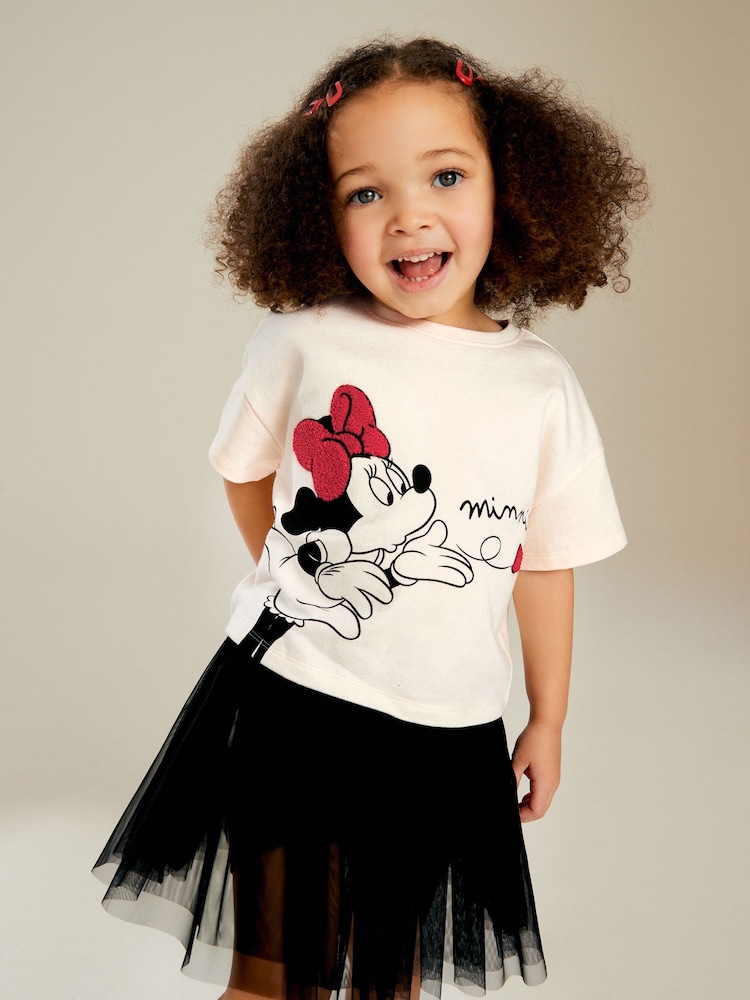 Black/White Minnie and Mickey Skirt Set (3mths-7yrs) - Image 1 of 8