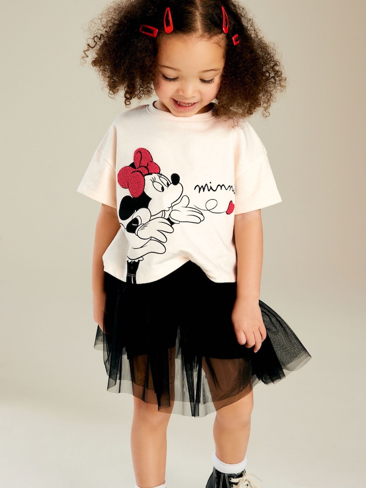 Black/White Minnie and Mickey Skirt Set (3mths-7yrs) - Image 2 of 8