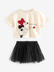 Black/White Minnie and Mickey Skirt Set (3mths-7yrs) - Image 6 of 8