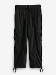 Black Linen Cargo Trousers - Image 6 of 7