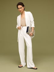 White Relaxed Blazer - Image 2 of 6
