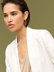 White Relaxed Blazer - Image 4 of 6