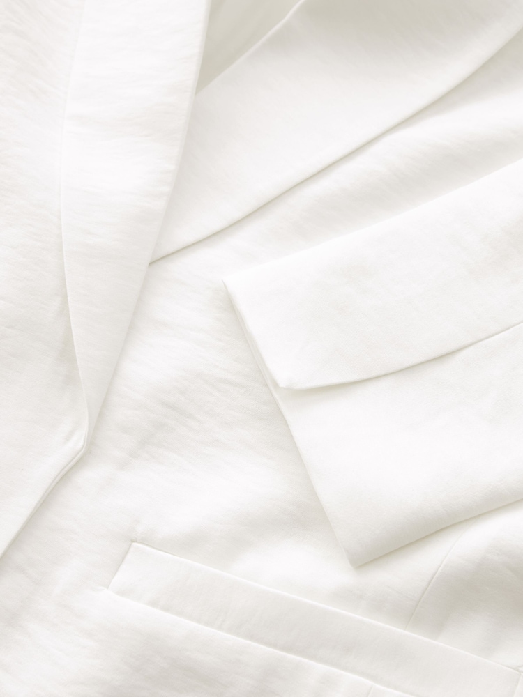 White Relaxed Blazer - Image 6 of 6