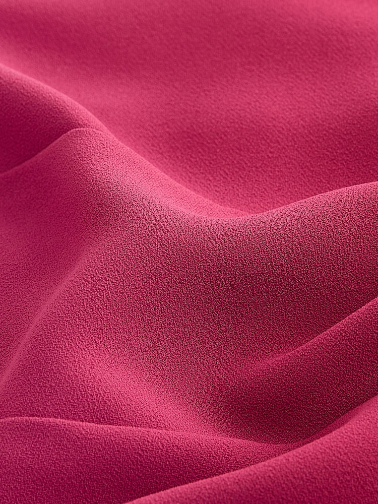 Pink Sleeveless Wide Leg Crepe Jumpsuit - Image 5 of 5 Pink Sleeveless Wide Leg Crepe Jumpsuit - Image 5 of 5
