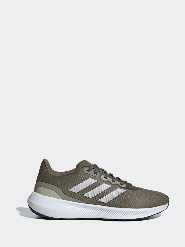 adidas Khaki/Silver Runfalcon 3.0 Trainers - Image 1 of 9