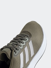 adidas Khaki/Silver Runfalcon 3.0 Trainers - Image 8 of 9