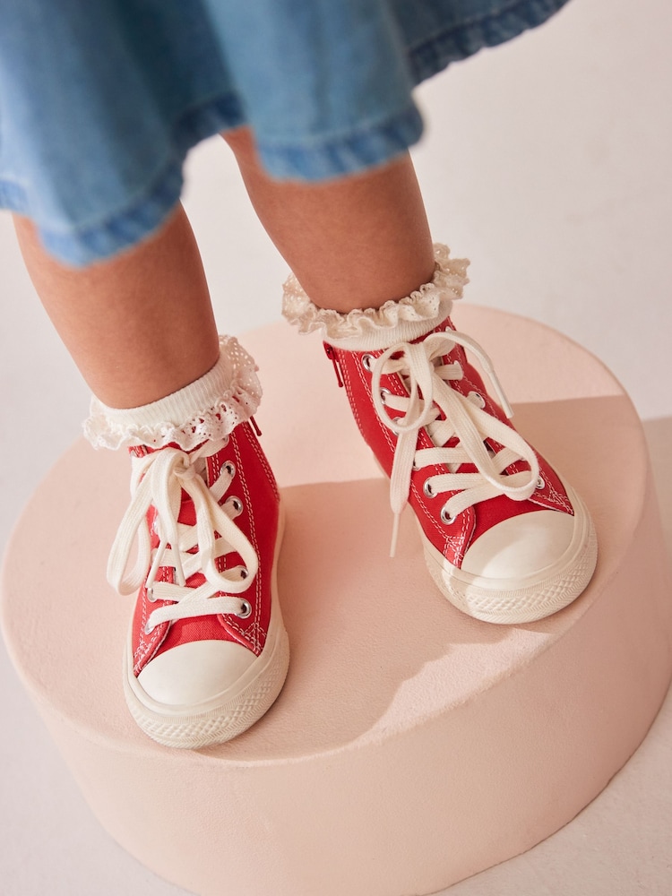 Red High Top Trainers - Image 1 of 7