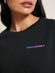 Converse Black Colourful Sound Waves T-Shirt - Image 6 of 7