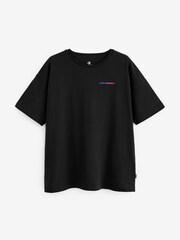 Converse Black Colourful Sound Waves T-Shirt - Image 7 of 7