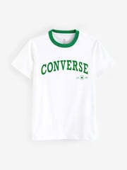 Converse White 100% Cotton Retro Chuck T-Shirt - Image 4 of 4