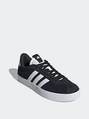 adidas White Black VL Court Trainers - Image 3 of 9