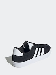 adidas White Black VL Court Trainers - Image 4 of 9