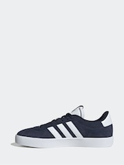adidas Navy Blue VL Court Trainers - Image 3 of 9