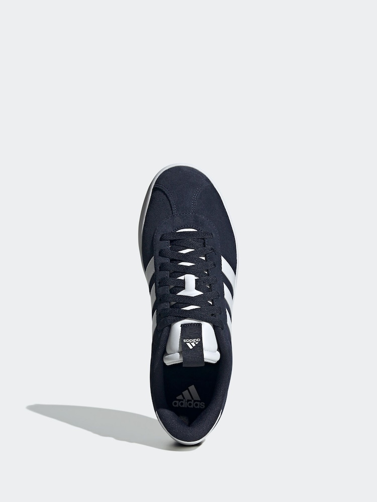 adidas Navy Blue VL Court Trainers - Image 5 of 9