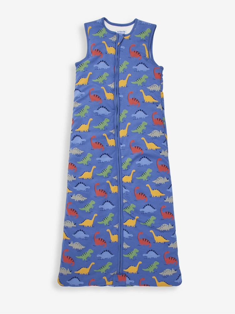 JoJo Maman Bébé Blue Dino 2.5 Tog Toddler Sleeping Bag - Image 1 of 2
