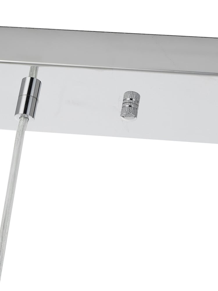 Pacific Silver Alessio Shiny Nickel Metal Three Cube Pendant Ceiling Light - Image 5 of 5