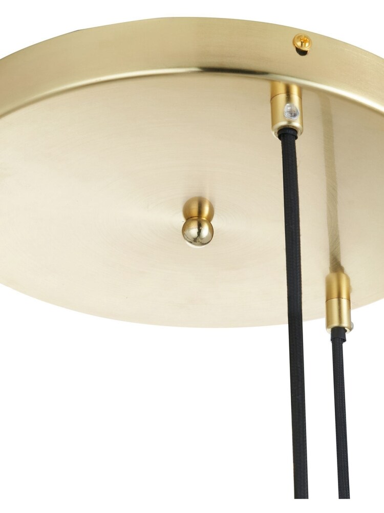 Pacific Grey Arabella Smoked Glass Orb and Gold Metal Pendant Ceiling Light - Image 5 of 5