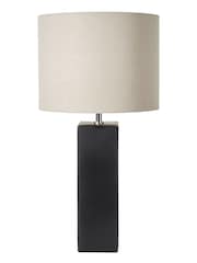 Pacific Black Block Ceramic Tall Table Lamp - Image 3 of 5