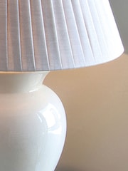 Pacific Cream Hadley Ceramic Table Lamp - Image 2 of 5