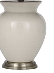 Pacific Cream Hadley Ceramic Table Lamp - Image 4 of 5