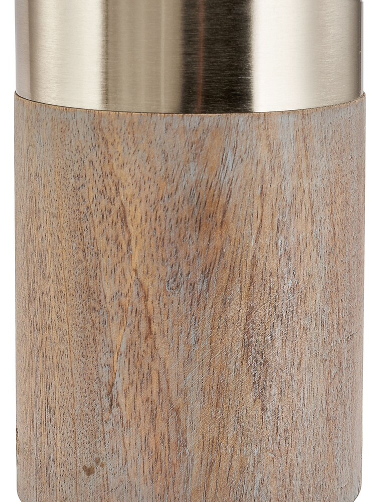 Pacific Silver Etosha Grey Wood and Metal Table Lamp - Image 5 of 5