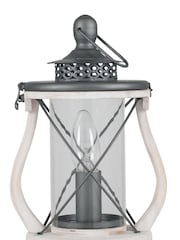 Pacific White Gibson Wood Lantern Table Lamp - Image 4 of 5