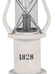 Pacific White Gibson Wood Lantern Table Lamp - Image 5 of 5