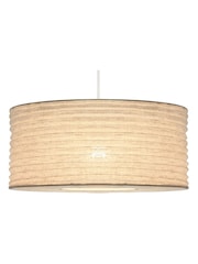 Pacific White Patpong 35cm Jute Easy Fit Pendant Ceiling Light - Image 2 of 3