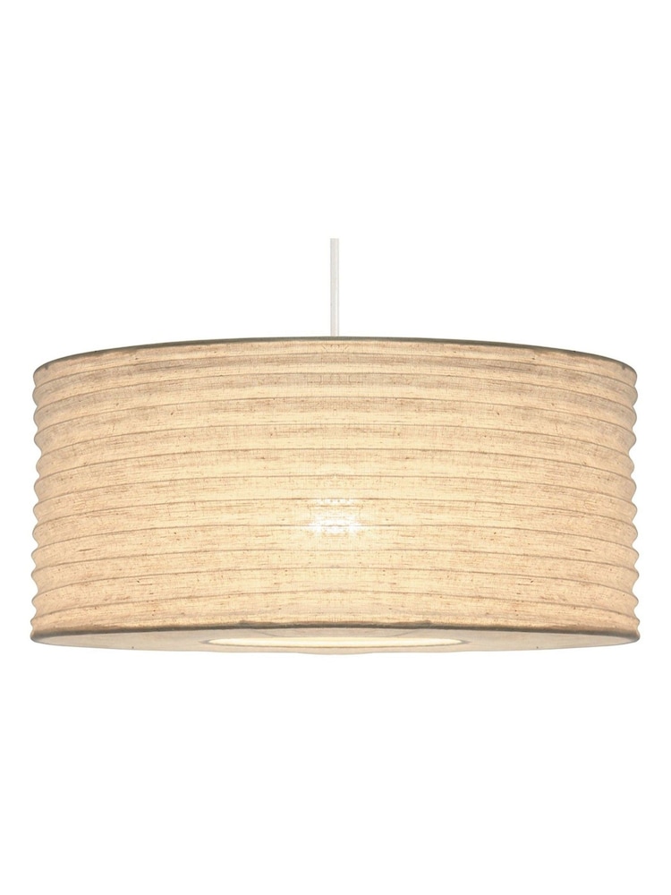 Pacific White Patpong 35cm Jute Easy Fit Pendant Ceiling Light - Image 3 of 3