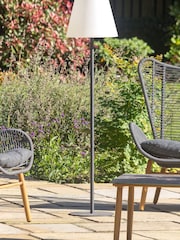 Pacific Grey Metal Outdoor Floor Lamp - Image 1 of 7