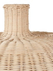 Pacific Natural Caswell Rattan Dome Pendant Ceiling Light - Image 6 of 6