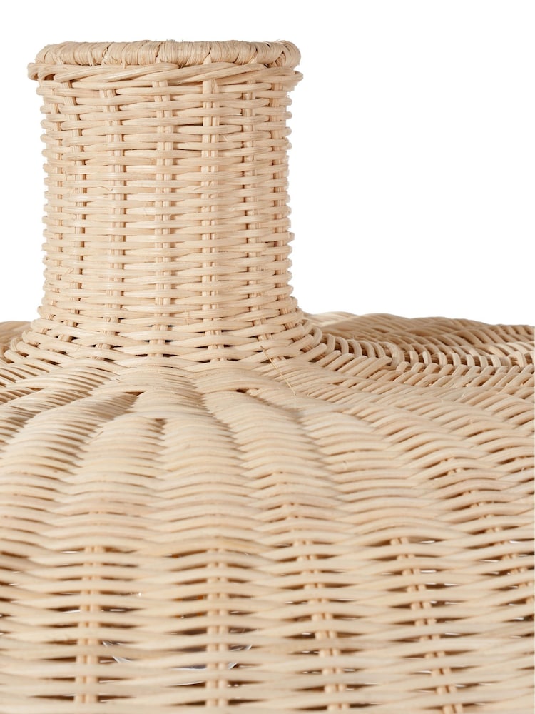 Pacific Natural Caswell Rattan Dome Pendant Ceiling Light - Image 6 of 6