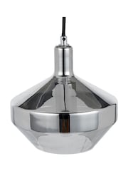 Pacific Grey Jaxon Shiny Smoked Glass Domed Pendant Ceiling Light - Image 5 of 6