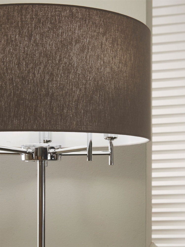 Pacific Silver Plaza 5 Light Metal Floor Lamp - Image 2 of 5