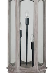 Pacific Grey Adaline Antique Wood Lantern Floor Lamp - Image 5 of 5