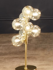 Pacific Gold Vecchio Lustre Glass Orb and Metal Table Lamp - Image 1 of 2