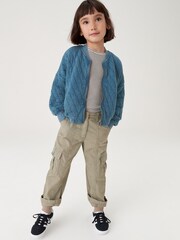 Blue Quilted Jersey Bomber Jacket (3-16yrs) - Image 2 of 7