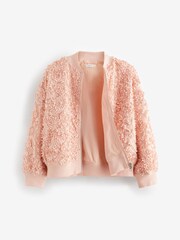 Pink - Bomberjacke mit 3D-Floraldesign (3–16 Jahre) - Bild 6 von 8