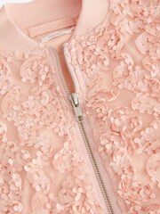 Pink - Bomberjacke mit 3D-Floraldesign (3–16 Jahre) - Bild 8 von 8