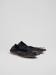 LK Bennett Trilly Leather Ballet lahki športni copati - Slika 2 iz 4