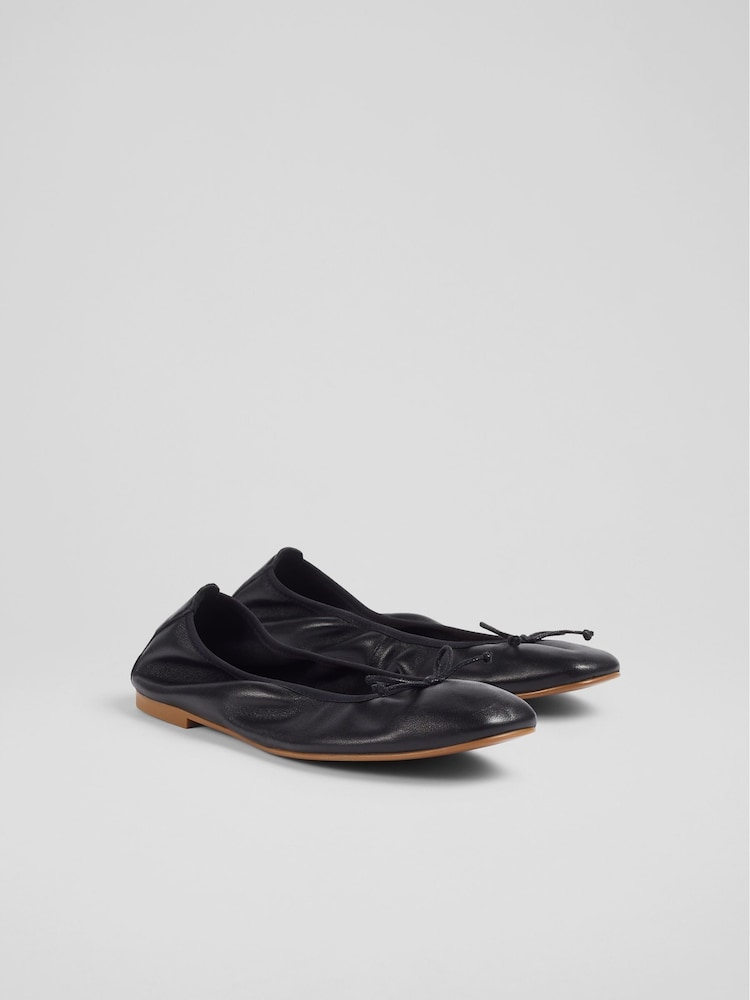 LK Bennett Trilly Leather Ballet lahki športni copati - Slika 2 iz 4