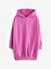 Bright Pink Longline Hoodie (3-16yrs) - Image 7 of 9