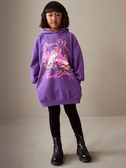 Purple Band Printed Longline Hoodie (3-16yrs) - Image 1 of 7