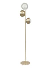 Pacific Gold Estelle Brass Metal and Orb Dome Floor Lamp - Image 2 of 5