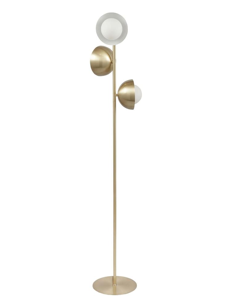 Pacific Gold Estelle Brass Metal and Orb Dome Floor Lamp - Image 2 of 5