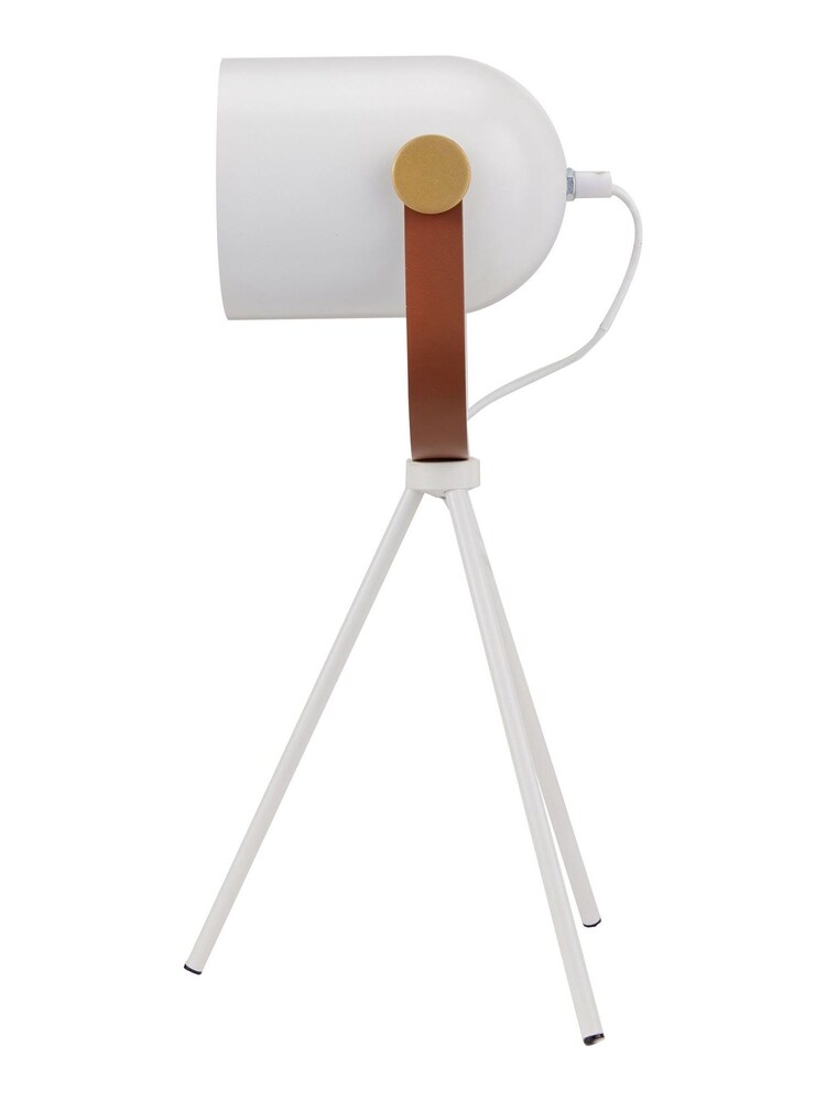Pacific White Auden Metal Tripod Table Lamp - Image 2 of 5