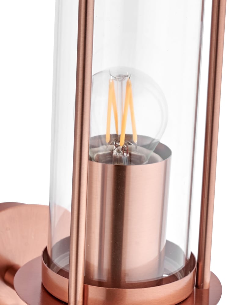 Pacific Grey Myosotis Copper Metal Chimney Outdoor Wall Light - Image 6 of 6