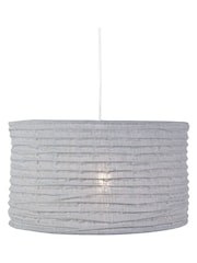 Pacific Grey Patpong 35cm Jute Easy Fit Pendant Ceiling Light - Image 3 of 6