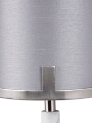 Pacific Grey Midland Brushed Marble Effect Table Lamp - Image 3 of 5