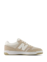 New Balance Grey Cream Mens 480 Trainers - Image 3 of 8